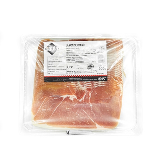 Picture of CAULA SERRANO HAM SLICED 500G